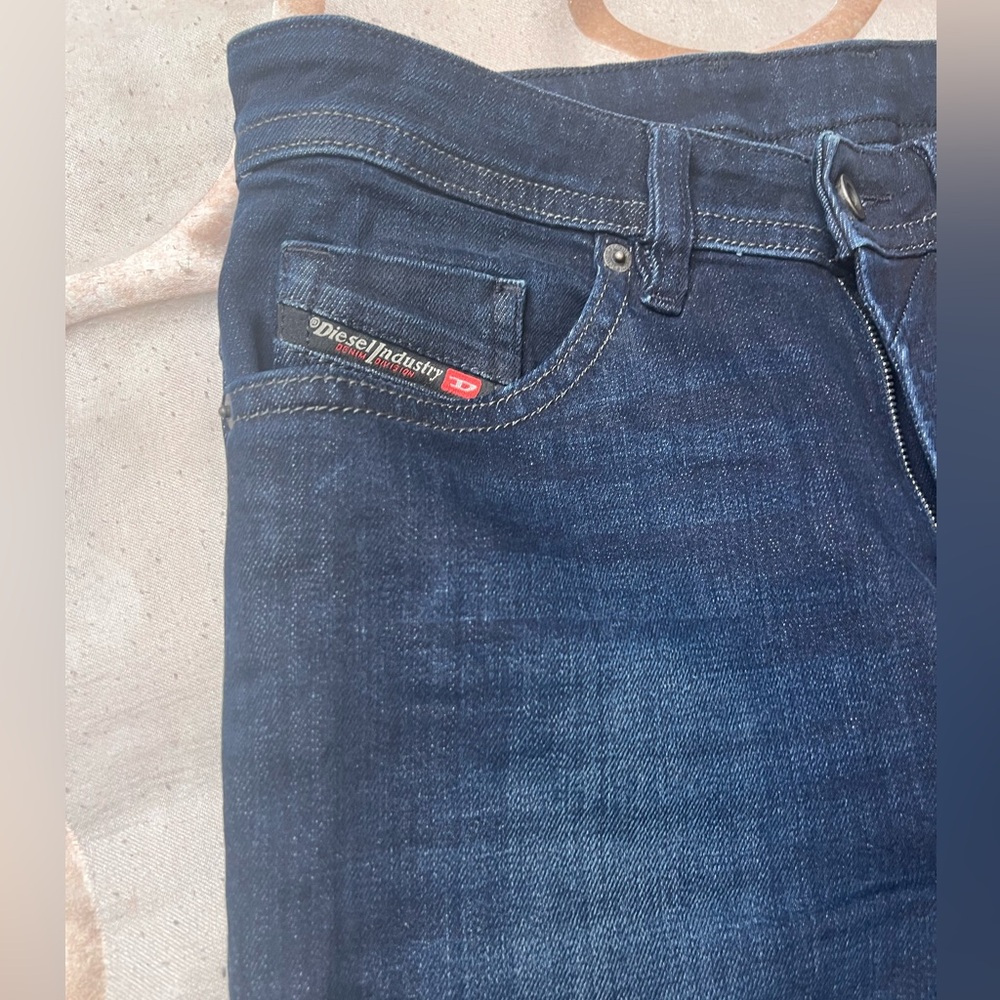 Diesel dark blue denim pants. Very stylish. Worn once. 30/32.